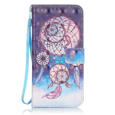

Three Windbells Design PU Leather Flip Cover Wallet Card Holder Case for SAMSUNG S7EDGE