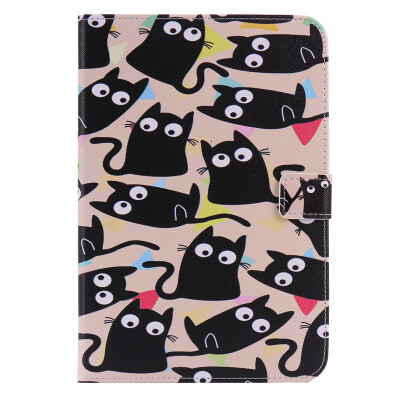 

Cute Kitten Design PU Leather Flip Cover Wallet Card Holder Case for IPAD 5