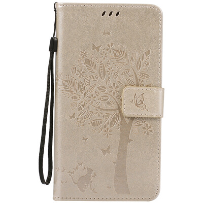 

Gold Tree Design Кожа PU флип крышки Кошелек Карты Держатель чехол для HUAWEI MATE 8
