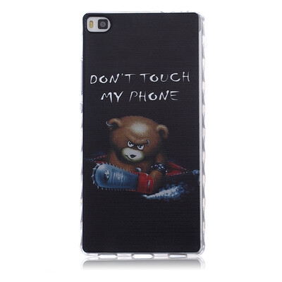 

Bear Pattern Soft Thin TPU Rubber Silicone Gel Case Cover for HUAWEI P8