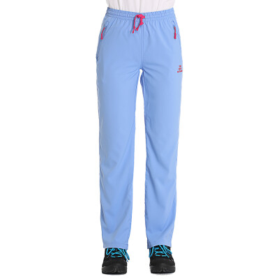 

TFO quick-drying pants ice-like slippery wire light breathable soft outdoor quick-drying exercise storage casual pants 723523 female light blue L