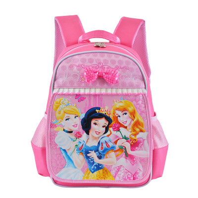 

Disney (Snow Disney) Snow White Kindergarten school bag in the big class girl Korean version of the baby DB96086A pink