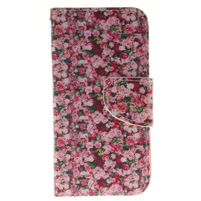 

Floral Design PU Leather Flip Cover Wallet Card Holder Case for LG K4