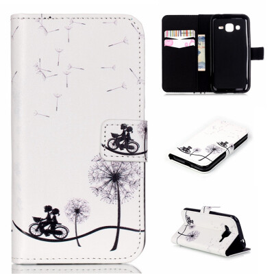 

Bike&dandelion Design PU Leather Flip Cover Wallet Card Holder Case for SAMSUNG GALAXY J2