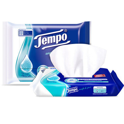 

Tempo wipes boxed (5 x x 12 tablets) Hygiene cleanser