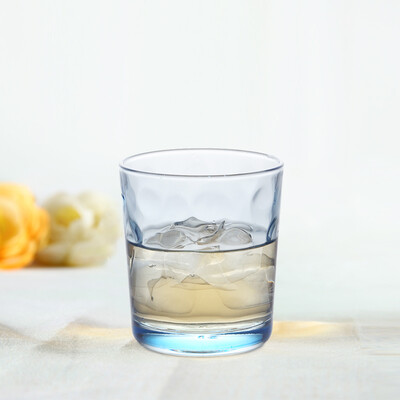 

【Jingdong Supermarket】 Kelui Si Tuo glass water cup NC-7867 cup Korean-style colorful beads cup juice cup set 4 installed 220ml