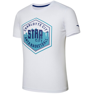

Jingdong supermarket] ANTA (ANTA) men's clothing 15711143-1 round neck knitted short-sleeved T-shirt sports comfortable and breathable basketball clothing pure white