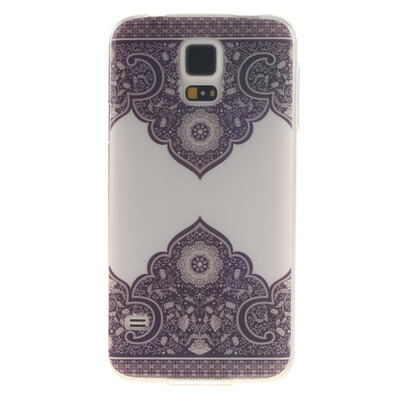 

Diagonal totem Pattern Soft Thin TPU Rubber Silicone Gel Case Cover for SAMSUNG Galaxy S5 I9600