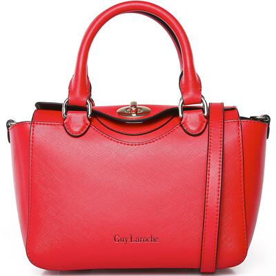 

Ji Longxue Guy Laroche simple wild leather handbag handbag fashion small bag shoulder messenger bag GS12171081-34 bright red