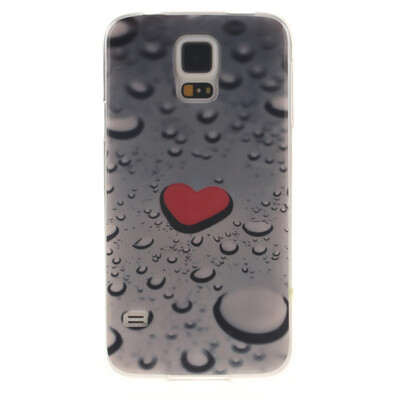 

Heart-shaped water drop Pattern Soft Thin TPU Rubber Silicone Gel Case Cover for SAMSUNG Galaxy S5 I9600