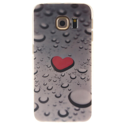 

Heart-shaped water drop Pattern Soft Thin TPU Rubber Silicone Gel Case Cover for SAMSUNG GALAXY S6 Edge