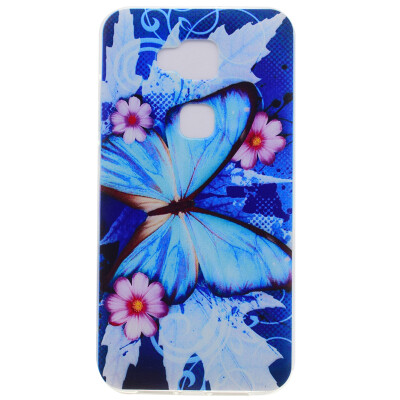 

Blue butterfly Pattern Soft Thin TPU Rubber Silicone Gel Case Cover for Huawei G8/GX8