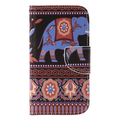 

Brown elephant Design PU Leather Flip Cover Wallet Card Holder Case for SAMSUNG J120 J12016