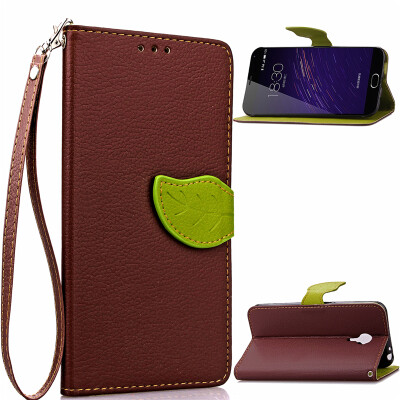 

Brown Design PU Leather Flip Cover Wallet Card Holder Case for MEIZU Note 2