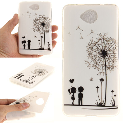 

Lovers and dandelion Pattern Soft Thin TPU Rubber Silicone Gel Case Cover for Nokia Lumia650