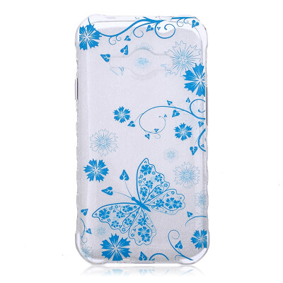 

Blue butterfly Pattern Soft Thin TPU Rubber Silicone Gel Case Cover for SAMSUNG GALAXY J1 Ace