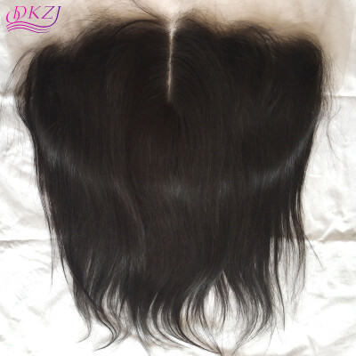 

QDKZJ Virgin Brazilian Lace Frontal 13x4 Bleached Knots Virgin Frontal Piece Straight Full Lace Frontal Brazilian Free