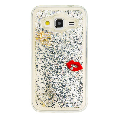 

Динамический Quicksand Блеск наливные Мягкая ТПУ чехол для SAMSUNG G360