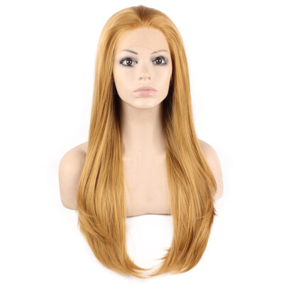 

Iwona Synthetic Hair Lace Front Long Stright Blonde Wig