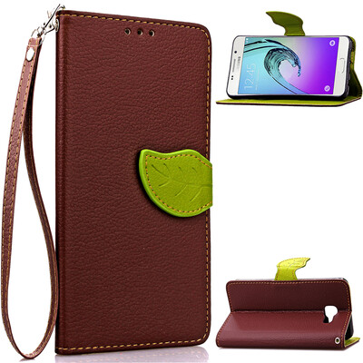 

Brown Design PU Leather Flip Cover Wallet Card Holder Case for Samsung Galaxy A3(2016)/A3100