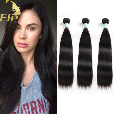 

Straight Chinese Virgin Hair 3Bundles Natural Human Hair Extensions Can Be Dyed 8-28inch 3Pcs/lot