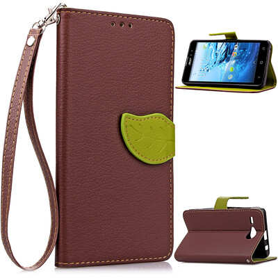 

Brown Design PU Leather Flip Cover Wallet Card Holder Case for ASUS ZenFone 2 Laser ZE550KL