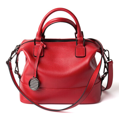 

Viney (Wei Ni) female package European and American leather shoulder bag fashion handbag ladies bag red