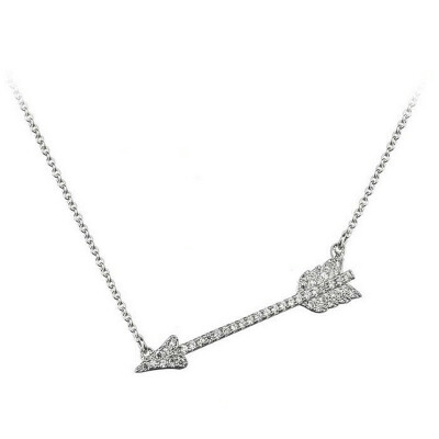 

Yoursfs® Cupid Arrow White Gold Plated Zircon Pendant Necklace