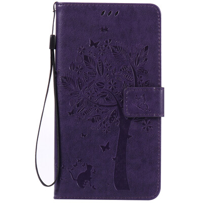 

Purple Tree Design PU кожа флип крышку кошелек карты держатель чехол для HUAWEI MATE 7