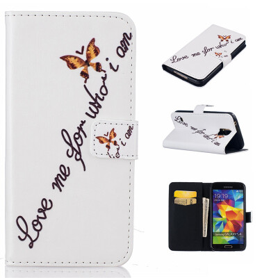 

Butterfly Design PU Leather Flip Cover Wallet Card Holder Case for SAMSUNG Galaxy S5