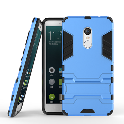 

Blue Slim Robot Armor Kickstand Shockproof Hard Rugged Rubber Back Case For XIAOMI RedMi Note4