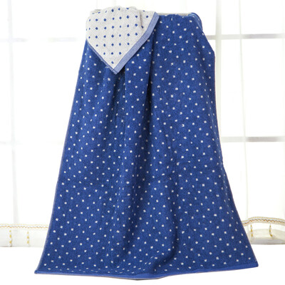 

Matt towel home textiles cotton yarn-dyed jacquard thickening increase soft and soft cotton cotton bath towel blue 75 * 150cm 410g