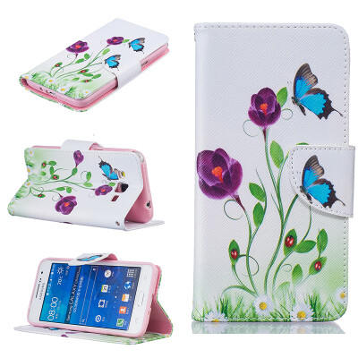 

Blue butterfly Design PU Leather Flip Cover Wallet Card Holder Case forSAMSUNG GALAXY Grand Prime G530