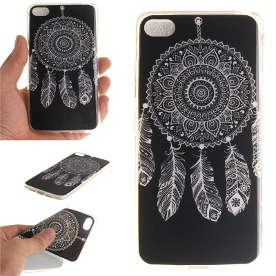 

Black wind chimes Pattern Soft Thin TPU Rubber Silicone Gel Case Cover for Lenovo S90-t