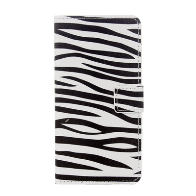 

Zebra Дизайн искусственная кожа флип CoverWallet карты держатель чехол для WIKO Tommy