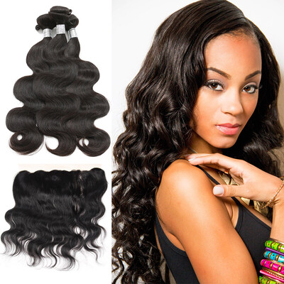 

Brazilian Body Wave Lace Frontal Closure With Bundles Dream Diana Brazilian Virgin Hair Body Wave With Closure Human Hair Weave