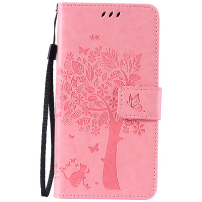 

Pink Tree Design PU кожа флип крышку кошелек карты держатель чехол для LG NEXUS 5X