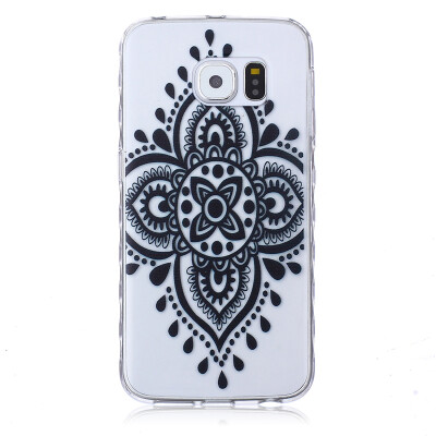 

Black Chinese knot Pattern Soft Thin TPU Rubber Silicone Gel Case Cover for SAMSUNG GALAXY S6 Edge