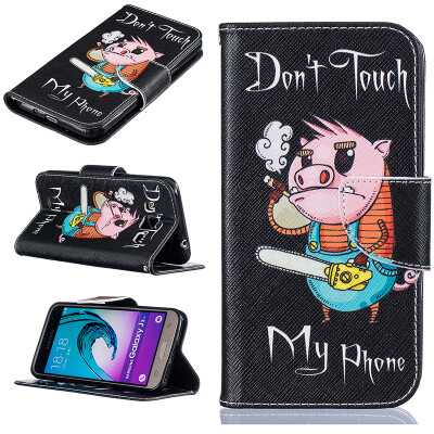 

Pig Design PU Leather Flip Cover Wallet Card Holder Case for SAMSUNG GALAXY J3J3 2016 J320