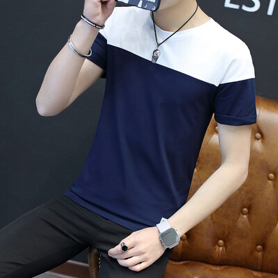

Lucassa short sleeve T-shirt men's round neck T-shirt color short sleeve T-shirt male T603 black