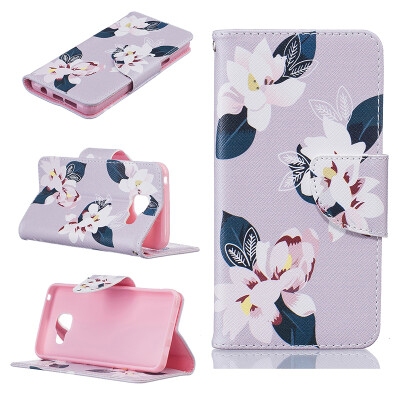 

Gray lily Design PU Leather Flip Cover Wallet Card Holder Case for SAMSUNG GALAXY A3 2016/A310