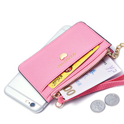 

BOSTANTEN BOSTANTEN ladies wallet cowhide card package women&39s multi-card position South Korea cute large-capacity multi-functional simple card zero purse BL7164021 pink