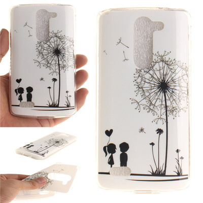 

Lovers&dandelion Pattern Soft Thin TPU Rubber Silicone Gel Case Cover for LG D337