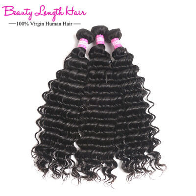 

3 Bundles Malaysian Deep Wave Virgin Hair Malaysian Curly Hair Extensions Malaysian Virgin Hair Deep Curly Human Hair Weave