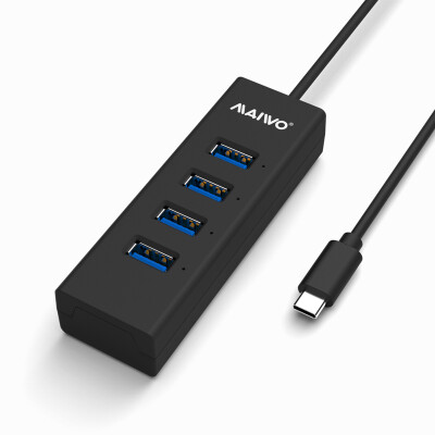 

Maiwo MAIWO KH304C высокоскоростной HUB USB3.0 Hub 4 разветвитель Black Type-C