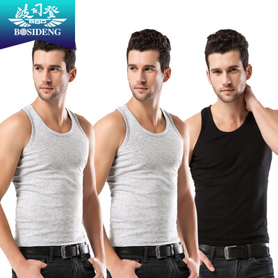 

[Jingdong supermarket] Bosideng (BOSIDENG) men's vest cotton breathable sports fitness bottoming shirt vest sweat vest male thin section underwear three pieces of white XXL