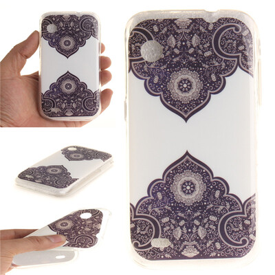 

Diagonal totem Pattern Soft Thin TPU Rubber Silicone Gel Case Cover for Lenovo A580