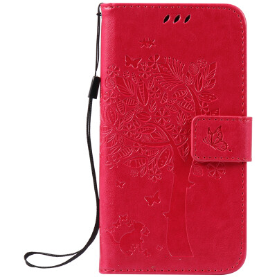 

Rose Tree Design PU Leather Flip Cover Wallet Card Holder Case for HUAWEI Enjoy 5s