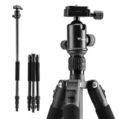 

Weifeng (WEIFENG) WF-C6611 carbon fiber tripod SLR camera photography tripod bracket travel portable tripod black