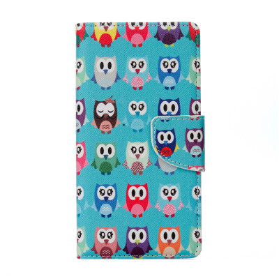 

Owls Design PU Leather Flip Cover Wallet Card Holder Case for Lenovo K6 Note